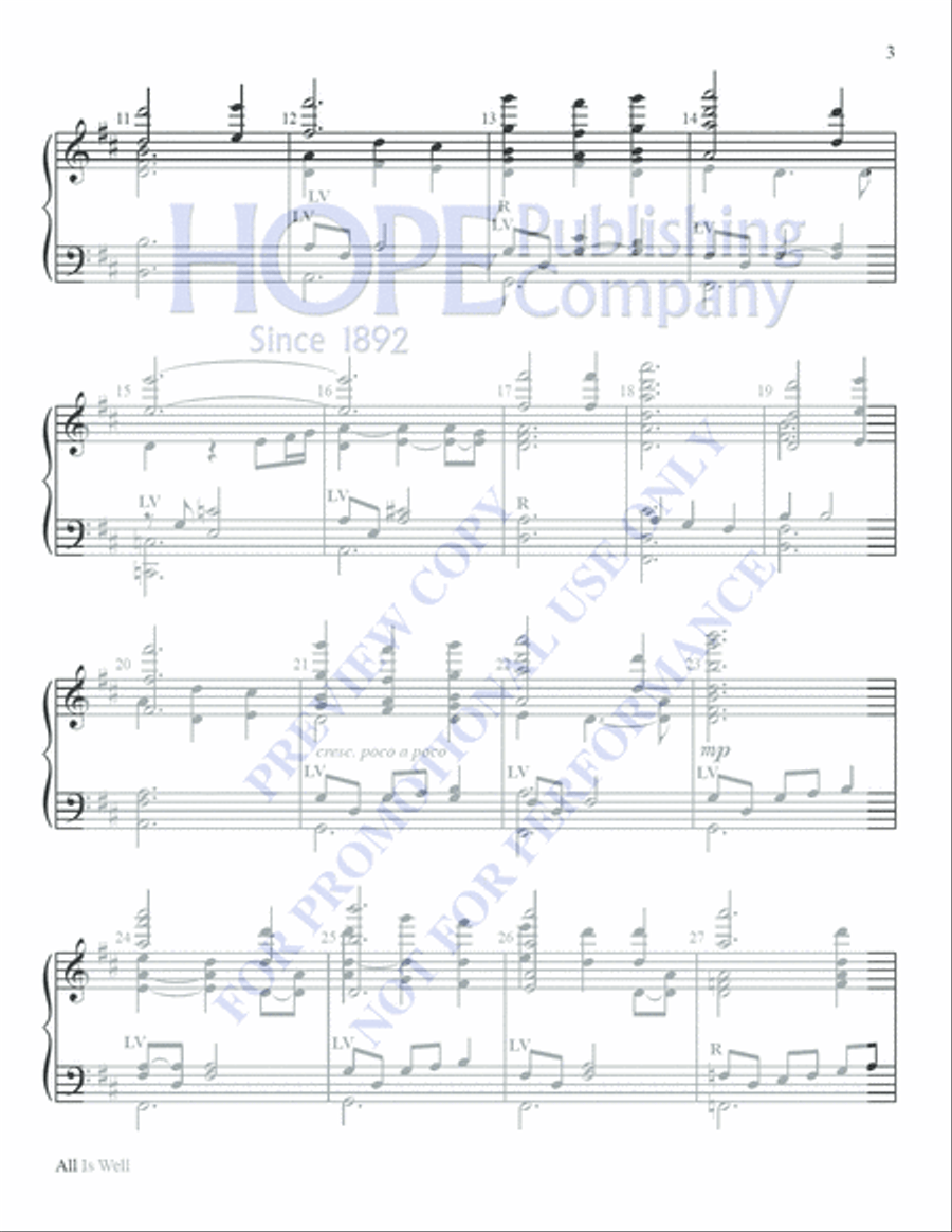 All Is Well All Is Well 5-Octaves scores gallery preview page 3