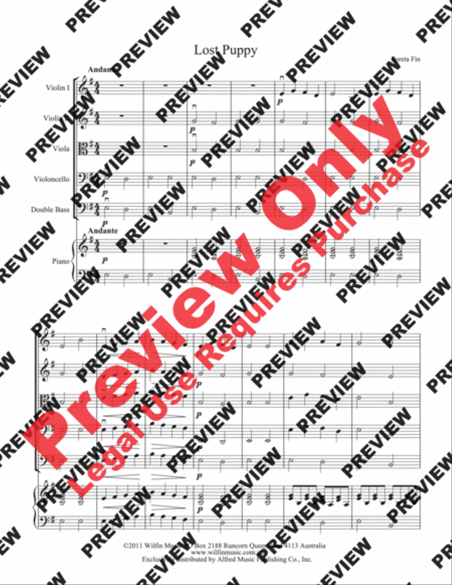 Lost Puppy Lost Puppy String Orchestra scores gallery preview page 4