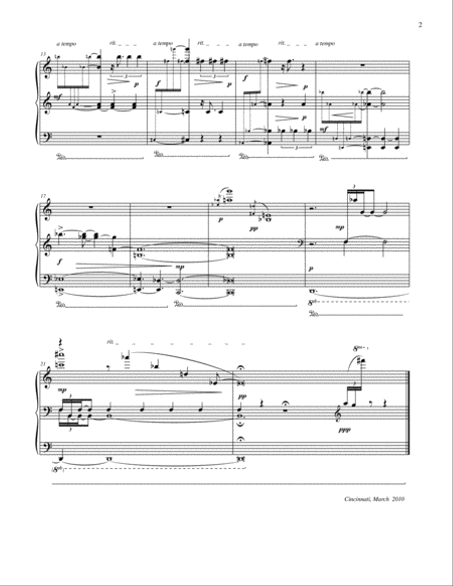Five Piano Pieces Piano Solo scores gallery preview page 5