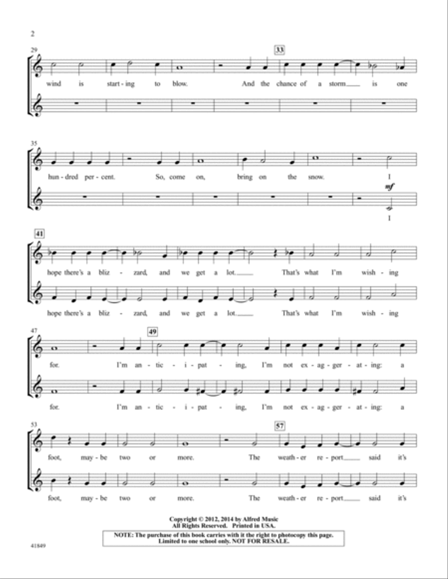 Bring On the Snow! - SoundTrax CD (CD only) 2-Part scores gallery preview page 3