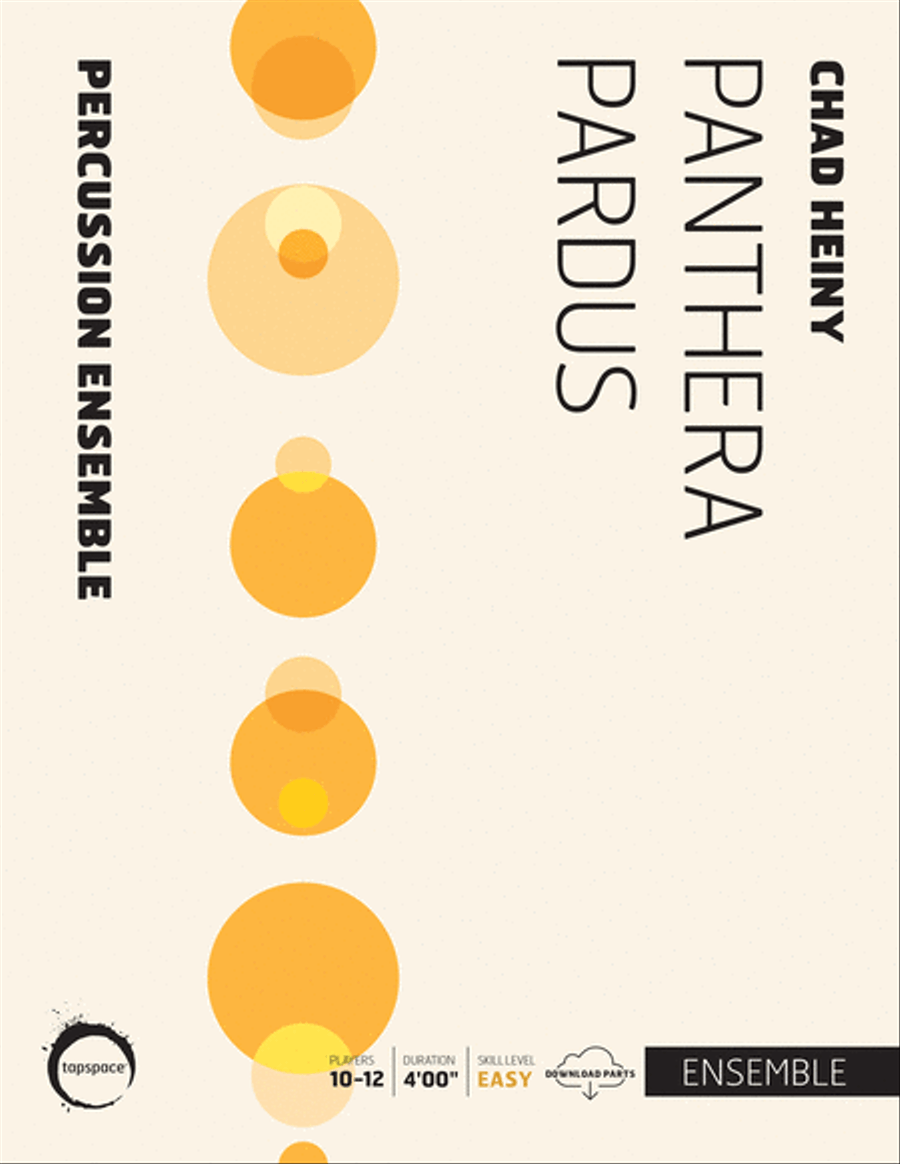 Panthera Pardus Panthera Pardus Percussion Ensemble scores gallery preview page 1