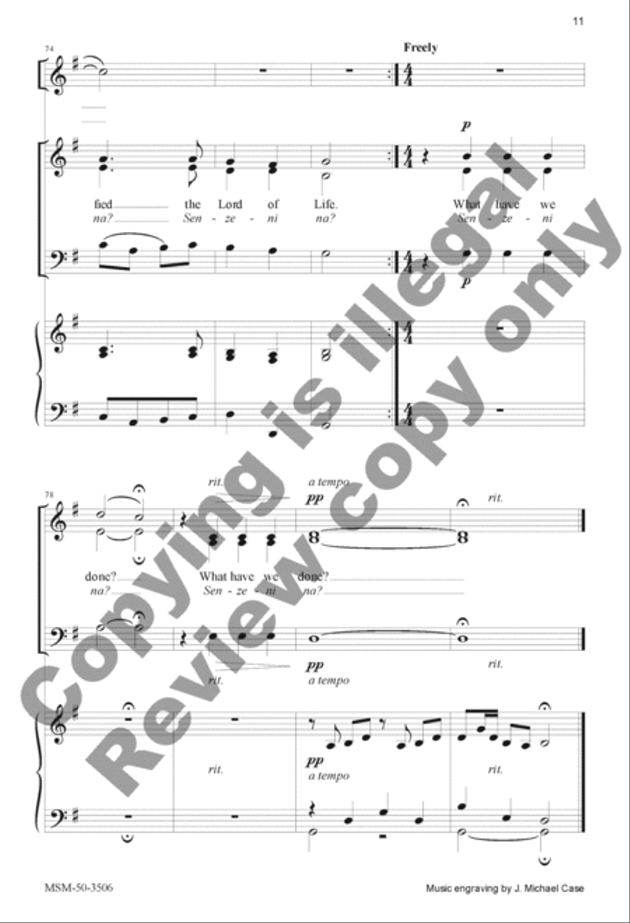 What Have We Done? (Senzeni na) 3-Part scores gallery preview page 11
