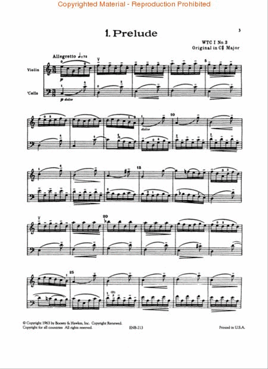 Twenty Duets for Violin and Cello String Duet scores gallery preview page 2