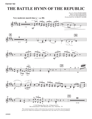 Battle Hymn of the Republic (arr. Roy Ringwald) - Clarinet 1 & 2