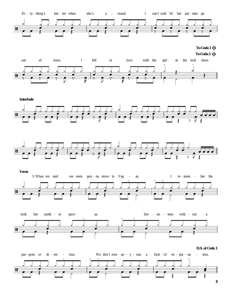 The Rock Show Drum Set scores gallery preview page 3