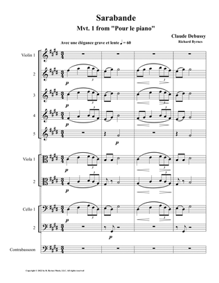 Sarabande (String Nonet + Contrabassoon)