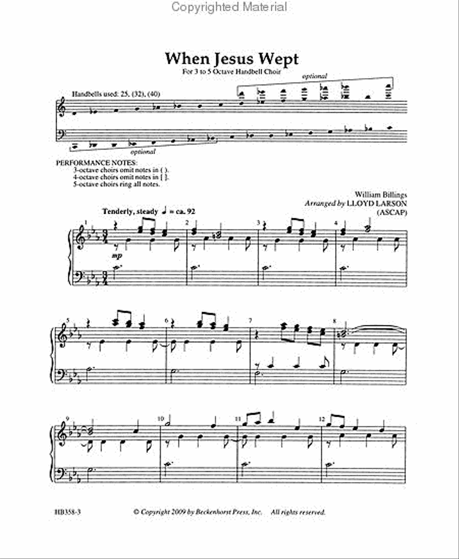 When Jesus Wept - Larson 5-Octaves scores gallery preview page 2