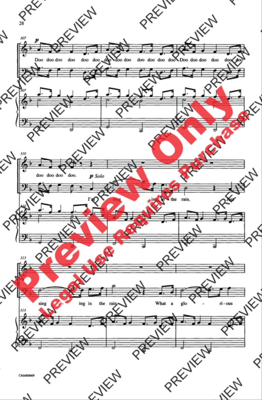 The Music of M-G-M (A Choral Medley) 4-Part scores gallery preview page 28