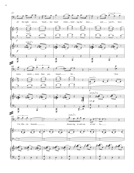 Mr. Smooth from Eight Love Songs for High Baritone Voice, Violin, Violoncello and Piano (Full/Vocal Score)