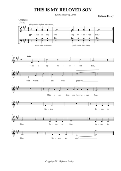 Choral Antiphons for Lent