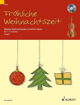 Book cover for Fröhliche Weihnachtszeit – Beliebte Weihnachtslieder in leichten Sätzen