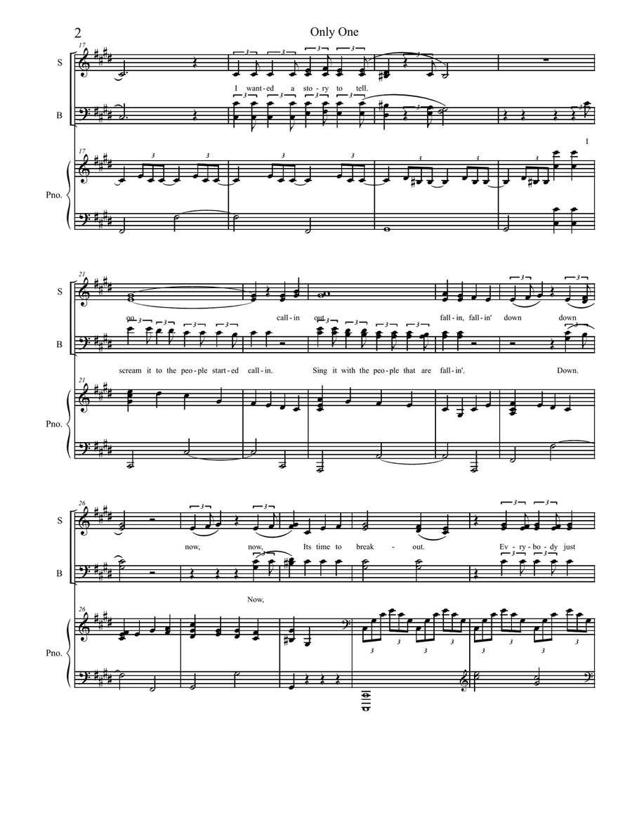 Only One 4-Part scores gallery preview page 2