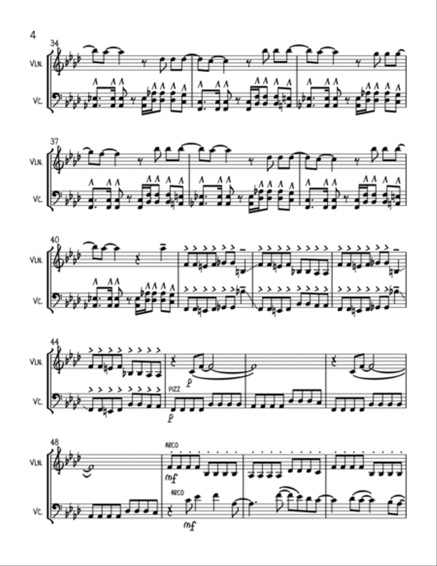 Smells Like Teen Spirit String Duet scores gallery preview page 4
