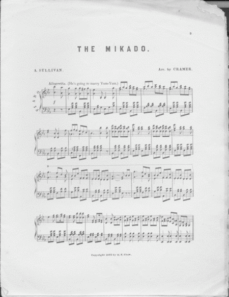 The Mikado. Potpourri