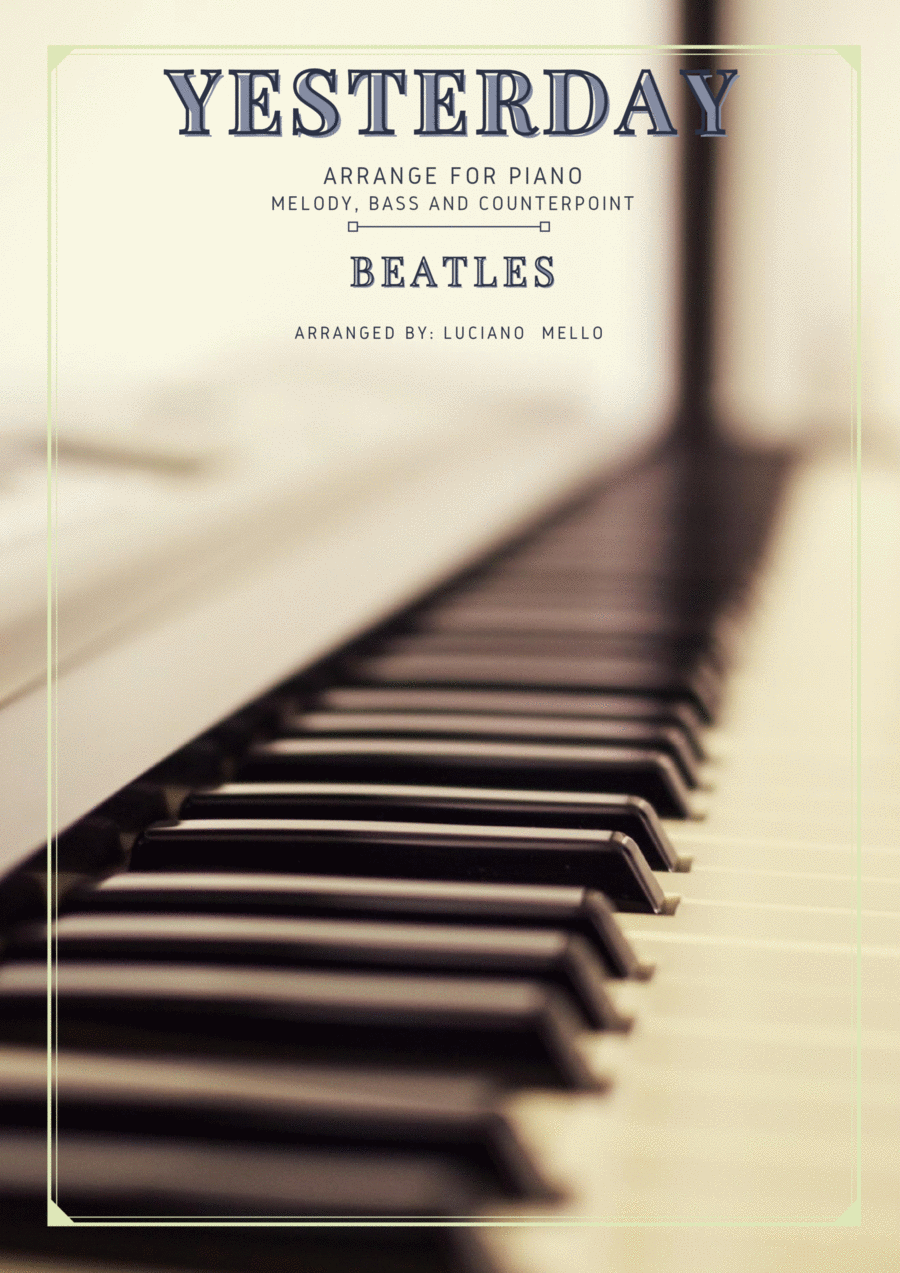 Yesterday Easy Piano scores gallery preview page 1
