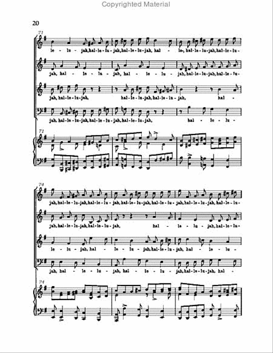 Christ lag in Todsbanden, BWV 4 Choir scores gallery preview page 20