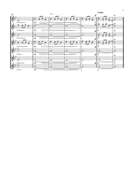 Carol of the Bells (F min) (Saxophone Septet - 1 Sop, 2 Alto, 4 Ten) image number null