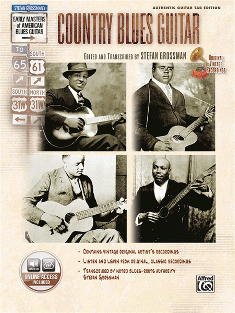 Stefan Grossman's Early Masters of American Blues Guitar: Country Blues Guitar Acoustic Guitar scores gallery preview page 1