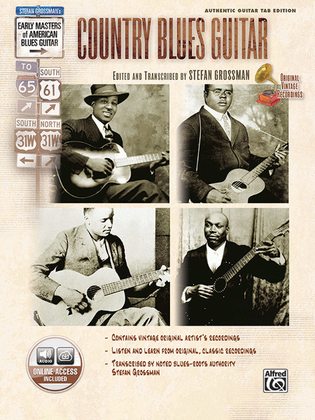 Book cover for Stefan Grossman's Early Masters of American Blues Guitar: Country Blues Guitar