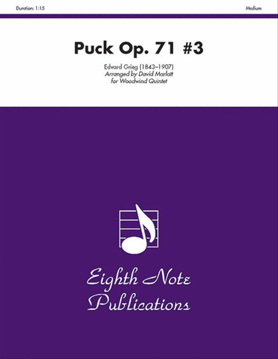 Puck, Op. 71 #3 Woodwind Quintet scores gallery preview page 1