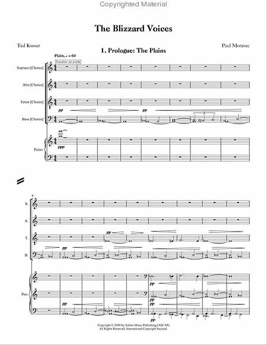 The Blizzard Voices, oratorio 4-Part scores gallery preview page 2