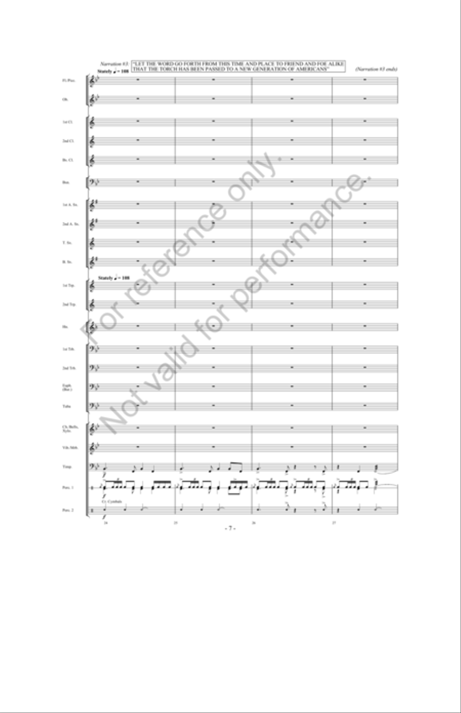 Ask Not Concert Band scores gallery preview page 6