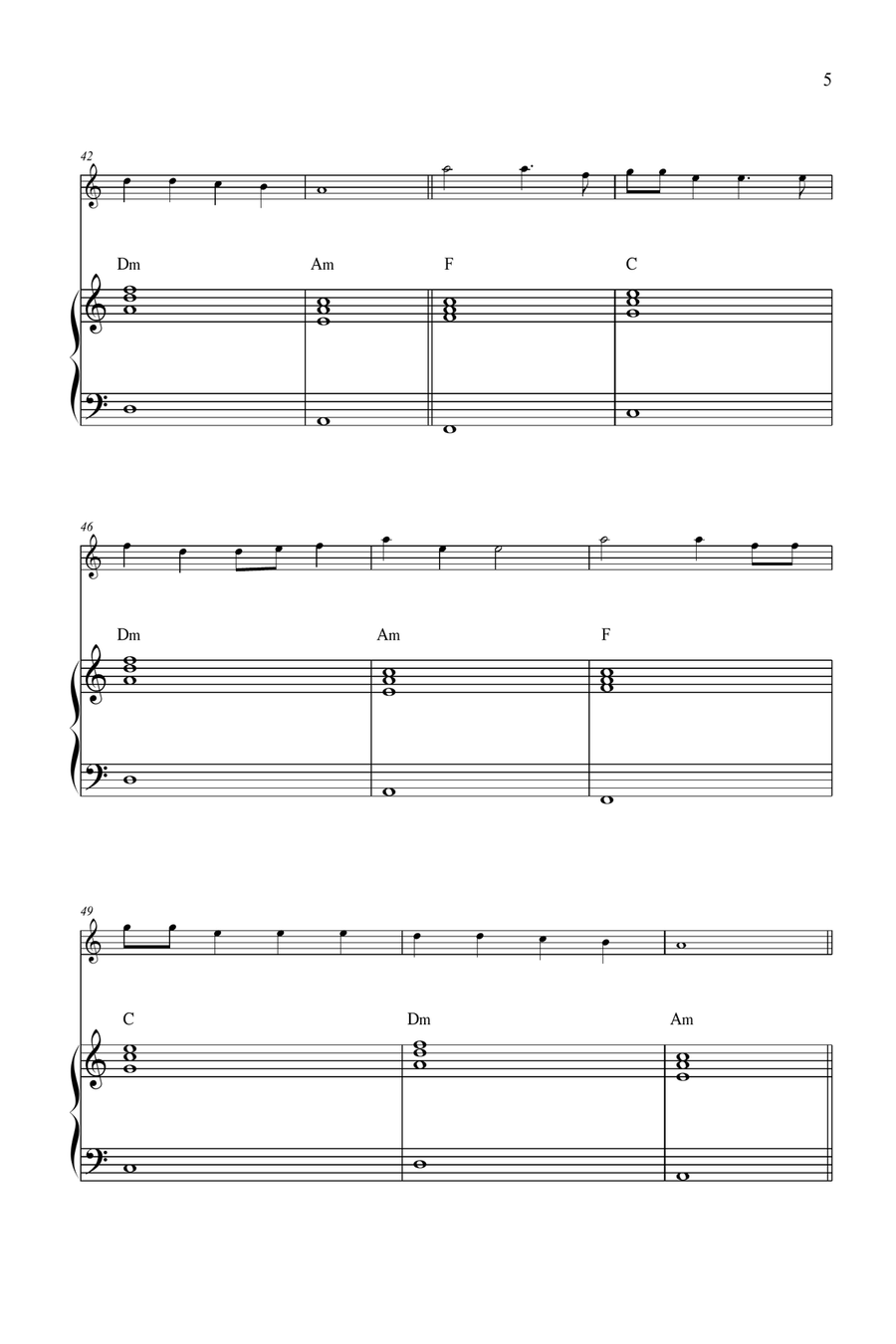 Wellerman Piano scores gallery preview page 5