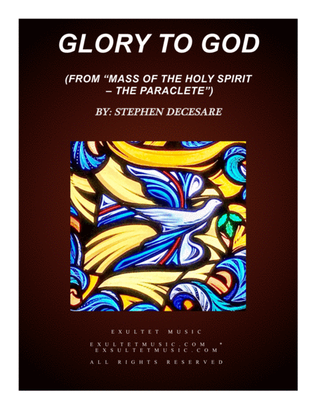 Book cover for Glory To God (from "Mass of the Holy Spirit - the Paraclete")