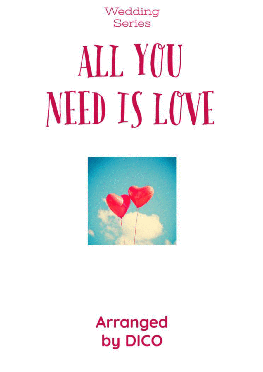 All You Need Is Love Piano scores gallery preview page 1