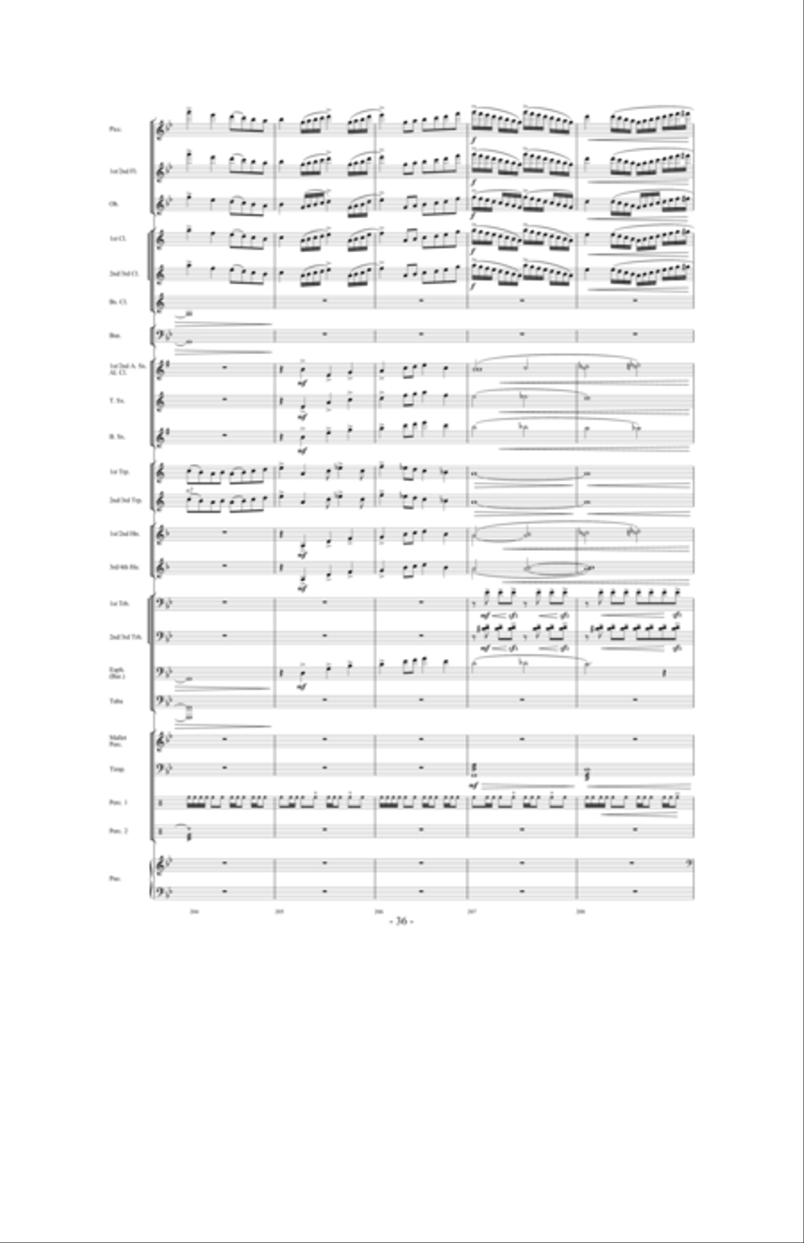 Promising Skies Concert Band scores gallery preview page 35