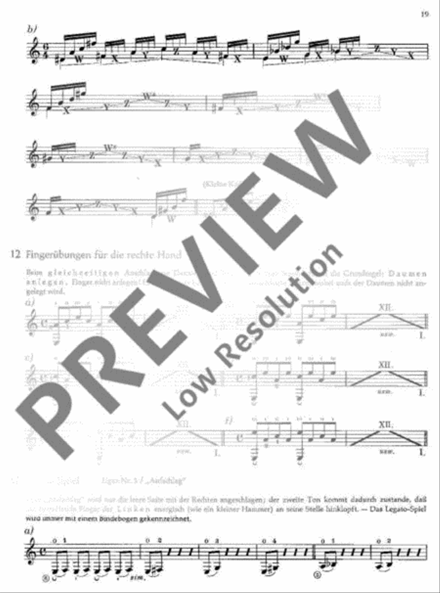 Technical Studies for Guitar Classical Guitar scores gallery preview page 20