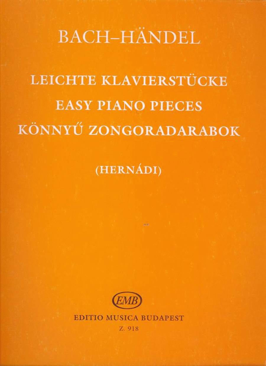 Leichte Klavierstücke 18 Werke von J.S.Bach, den