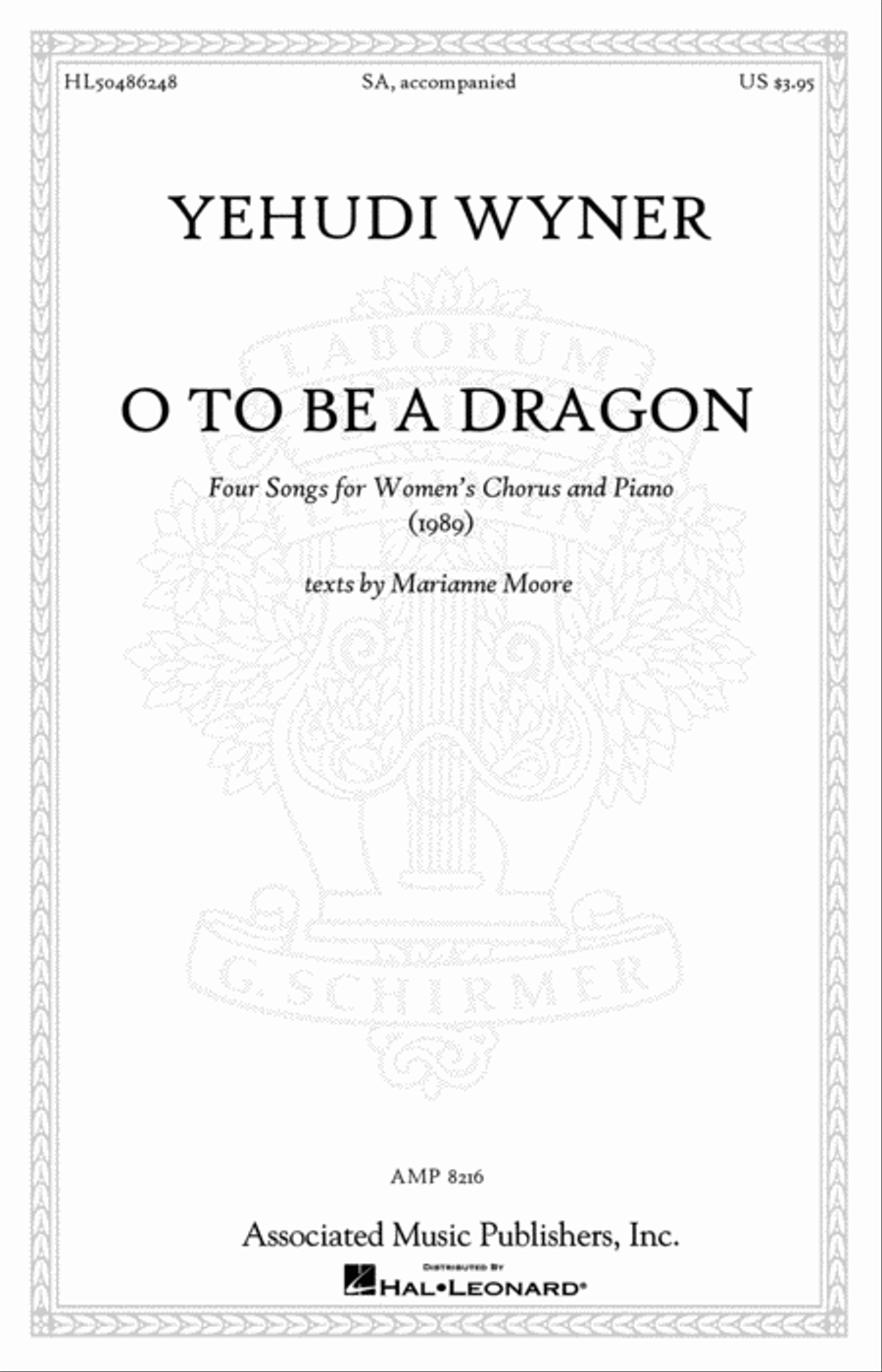 O to Be a Dragon O to Be a Dragon SA scores gallery preview page 1