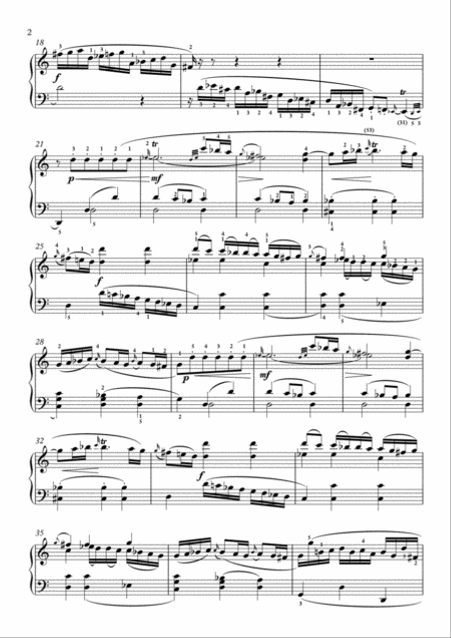 Scarlatti-Sonata in C-Major L.351 K.225(piano) Piano Solo scores gallery preview page 3