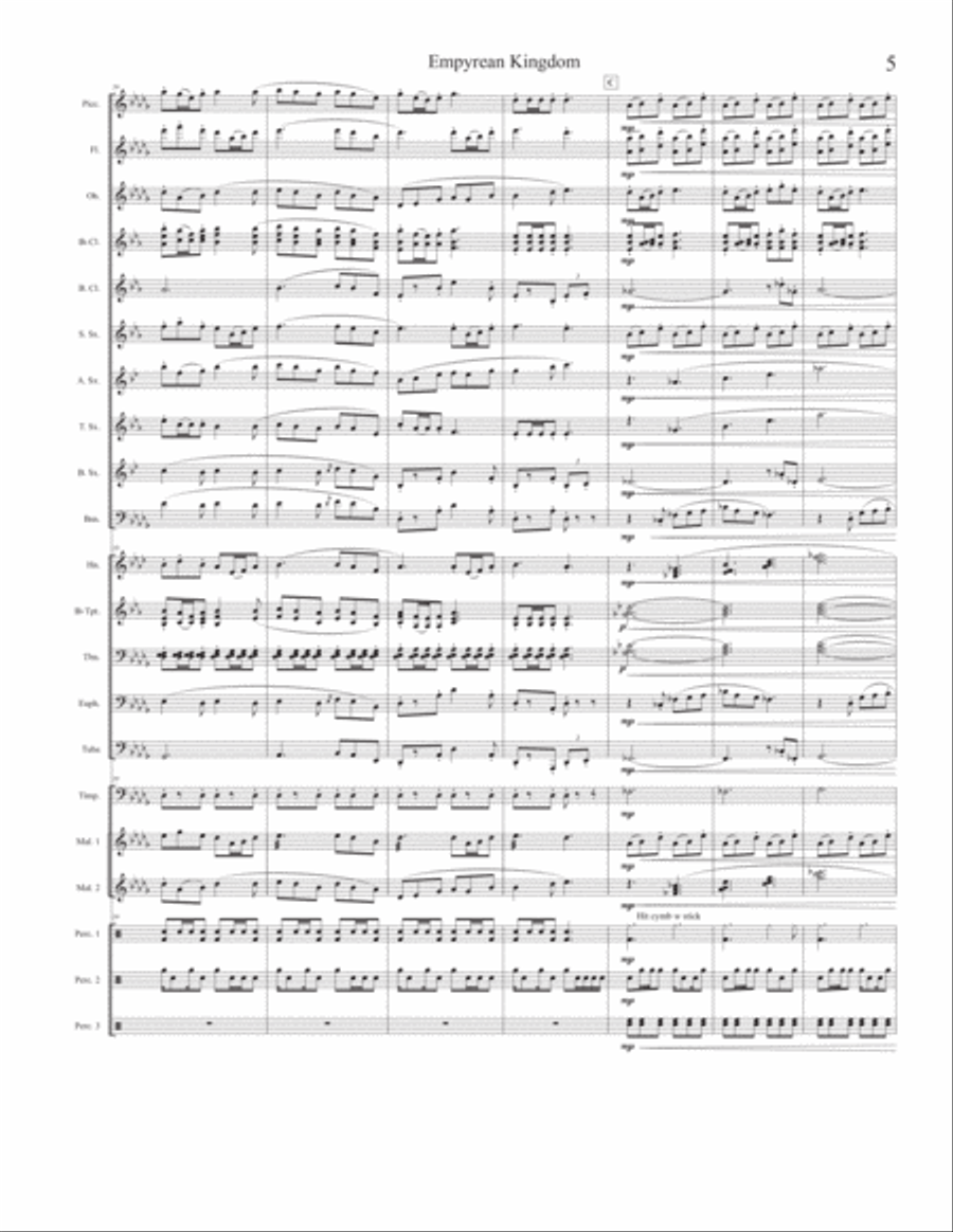 Empyrean Kingdom Empyrean Kingdom Concert Band scores gallery preview page 5