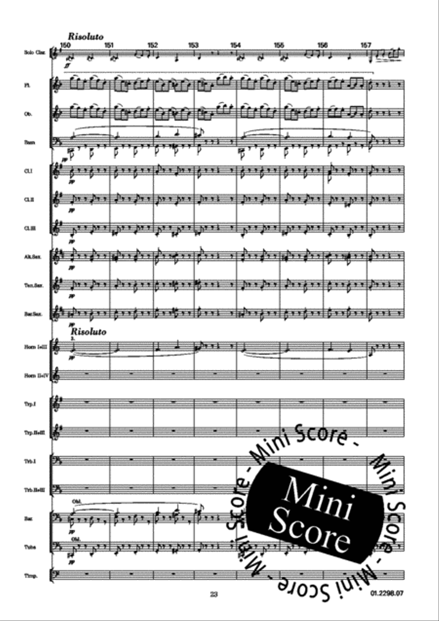 Adagio e Tarantella Concert Band scores gallery preview page 27