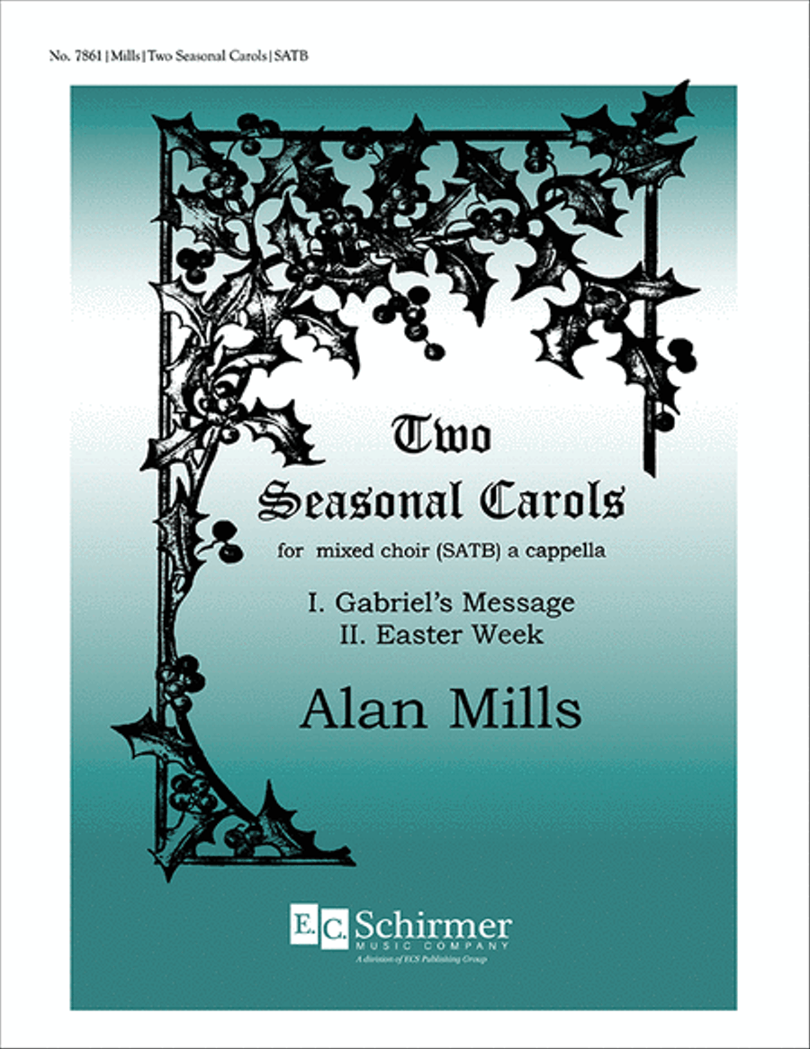 Two Seasonal Carols Two Seasonal Carols 4-Part scores gallery preview page 1