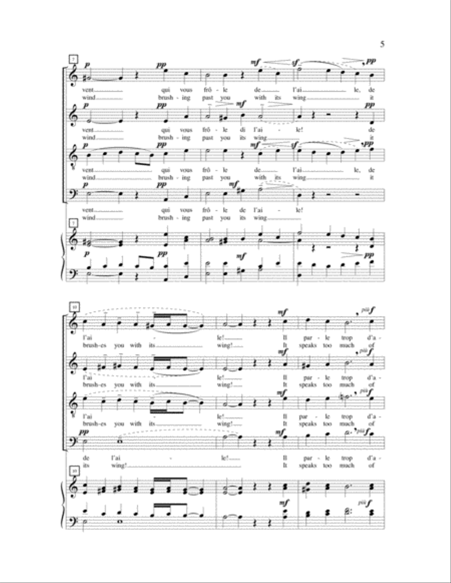 Cheres Fleurs 4-Part scores gallery preview page 3