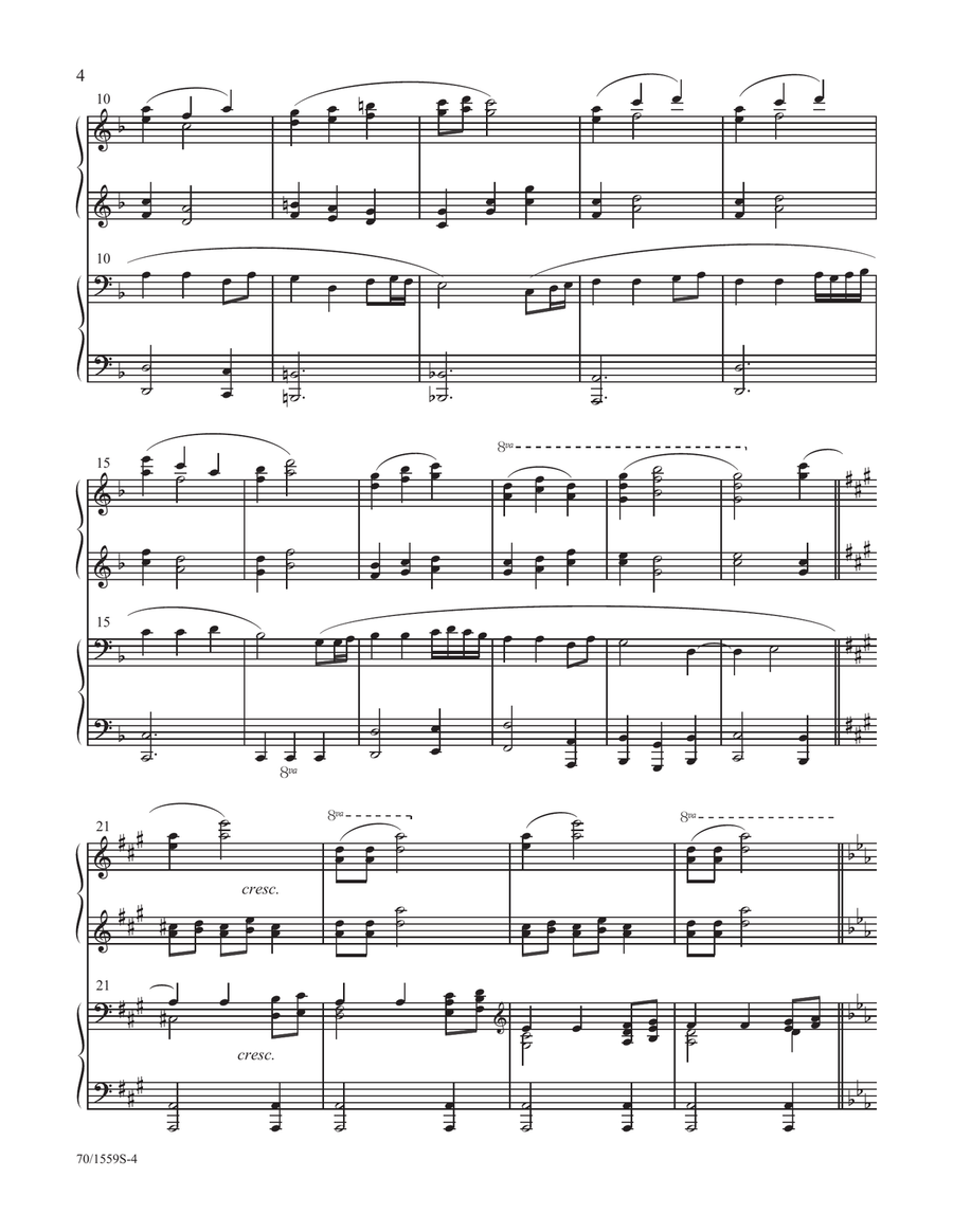 Christmas Day In the Morning! (Digital Download) Piano Duet scores gallery preview page 4