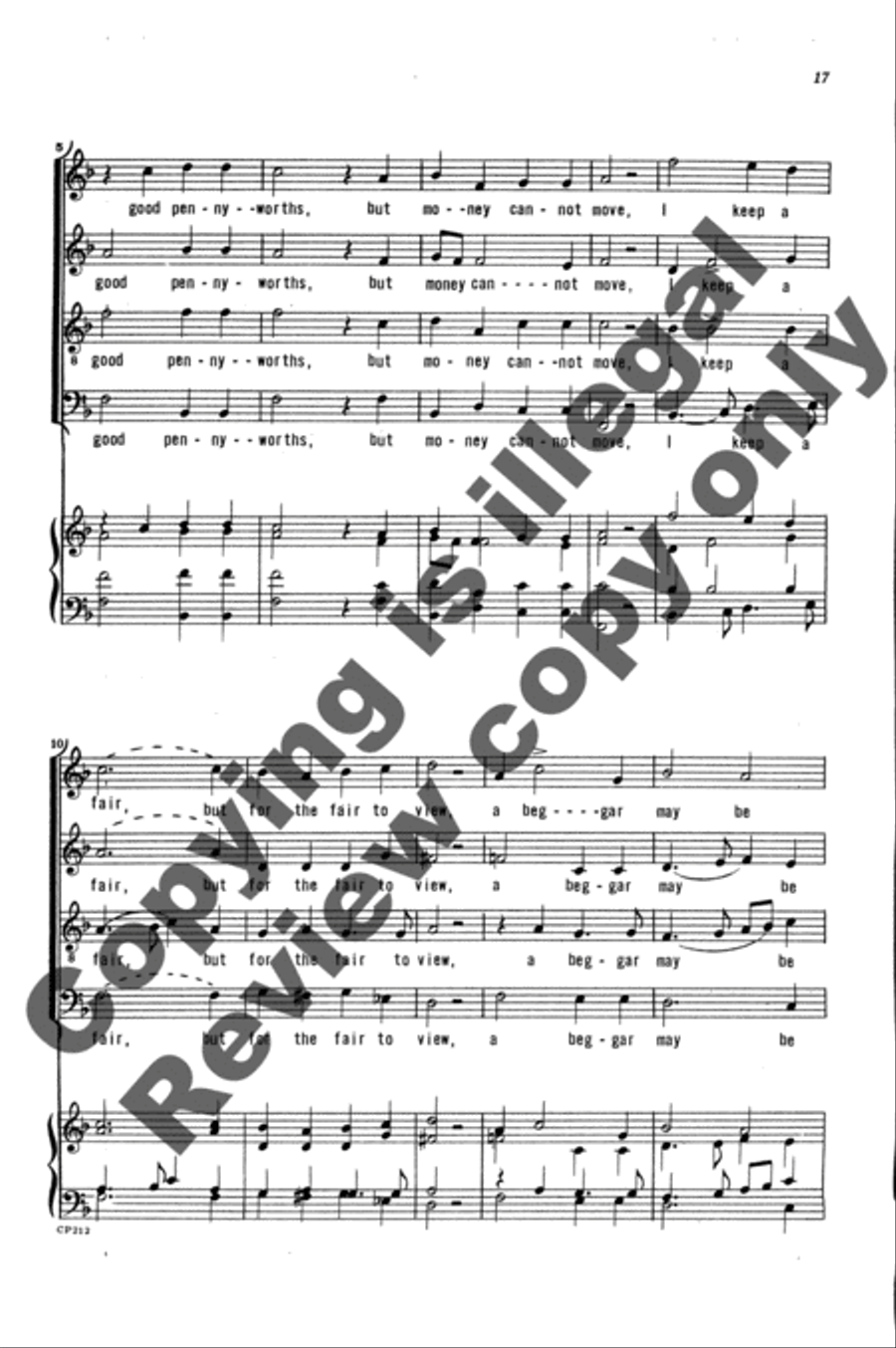 Her Majesty's Delight 4-Part scores gallery preview page 18