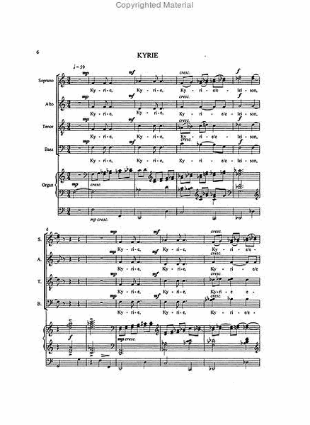 Missa Brevis 'The Road to Emmaeus' for SATB Choir and Organ image number null