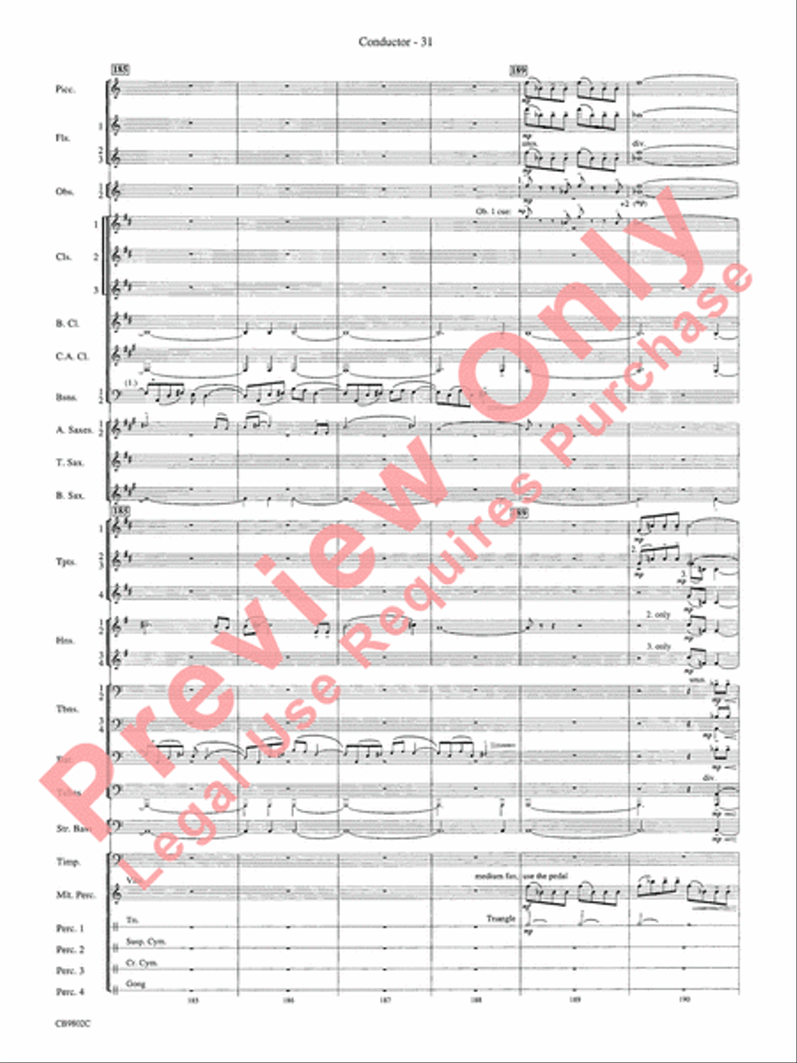 Porgy and Bess Concert Band scores gallery preview page 33