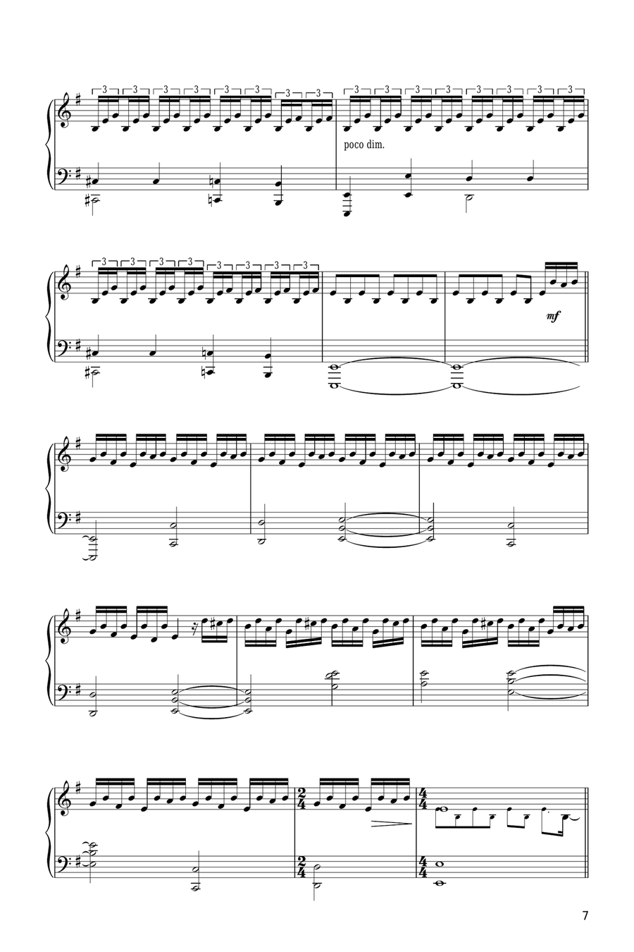 Andare Piano Solo scores gallery preview page 7
