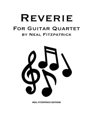 Book cover for Reverie for Guitar Quartet