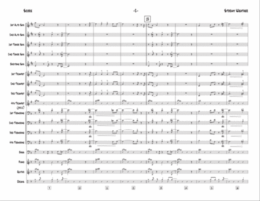 Stormy Weather Jazz Ensemble scores gallery preview page 3