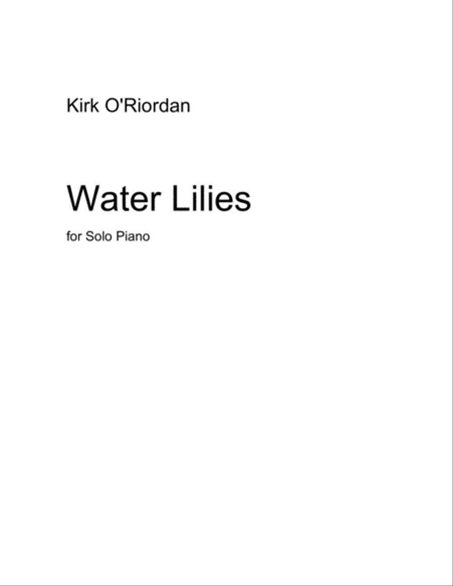 Water Lilies Piano Solo scores gallery preview page 1