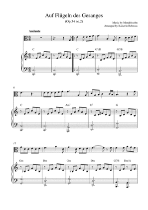 Auf Flügeln des Gesanges (On Wings of Song, Op.34 no.2)