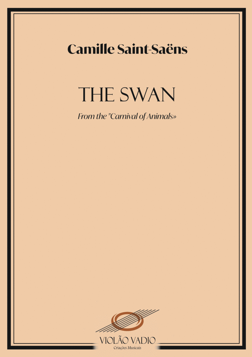 The Swan (C. Saint-Saëns) - Saxophone quartet - Score and parts image number null