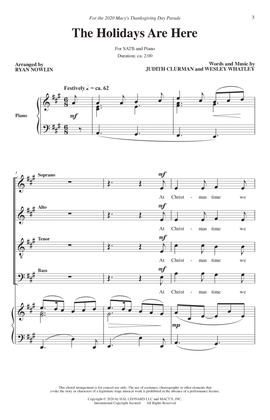 The Holidays Are Here (A Holiday Carol) (arr. Ryan Nowlin)