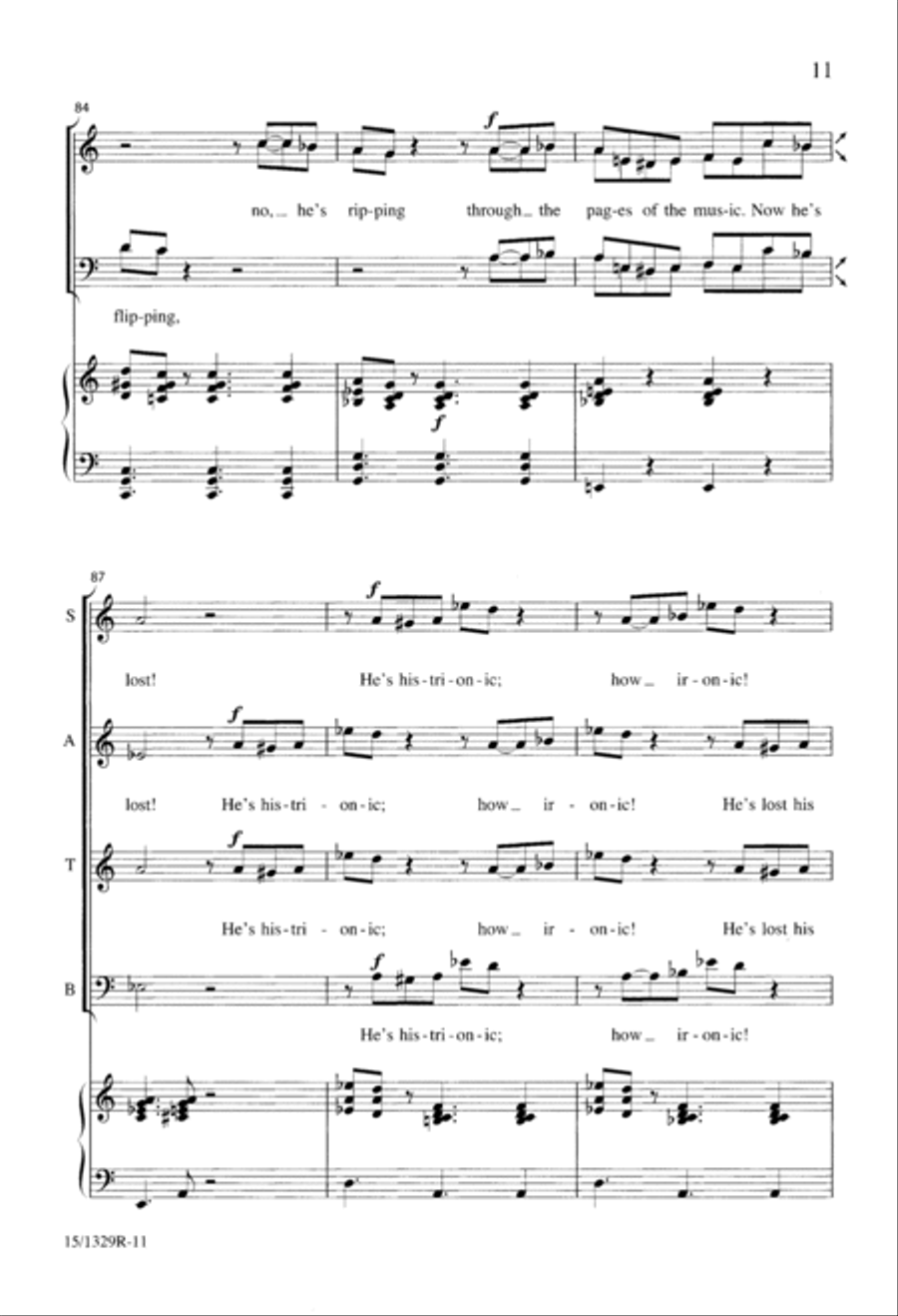 A Chorister's Covert Concert 4-Part scores gallery preview page 11